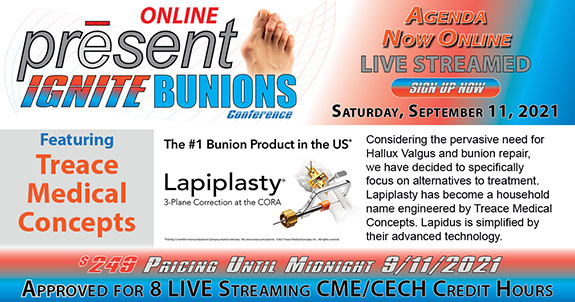 PRESENT IGNITE Bunions ONLINE 2021